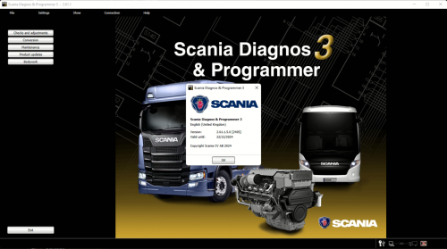 Scania SDP3 V2.61.1.5.0 [2405] Diagnos & Programmer 3 2024 1