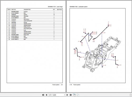 Sany Wheel Loader SW936K1 Parts Book SSW100000022 EN 1