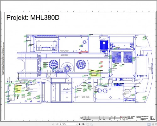 Terex Fuchs Material Handlers MHL380D 0134 Wiring Diagram 6790200134 DE (1)