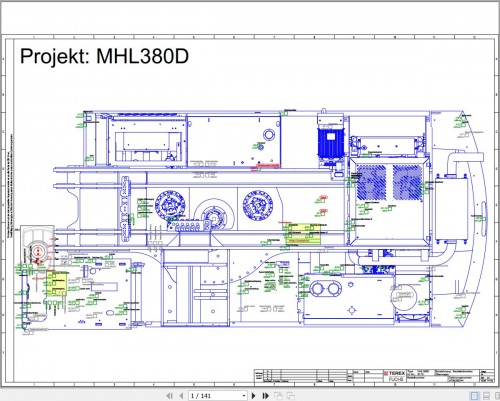 Terex Fuchs Material Handlers MHL380D 0172 Wiring Diagram 6790200244 DE (1)