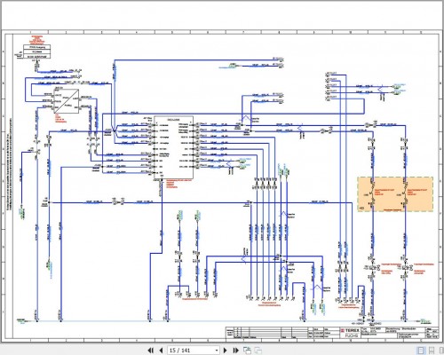 Terex Fuchs Material Handlers MHL380D 0172 Wiring Diagram 6790200244 DE (2)