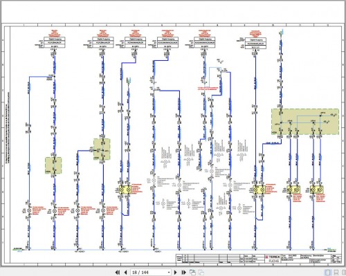 Terex Fuchs Material Handlers MHL380D 0183 Wiring Diagram 6790200332 DE (2)