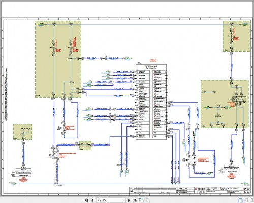 Terex Fuchs Material Handlers MHL380D 1142 Wiring Diagram 6790200125 DE (2)