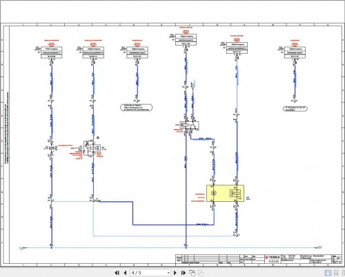 Terex Fuchs Material Handlers MHL434 MHL464 Electrical Circuit Diagram DE (2)