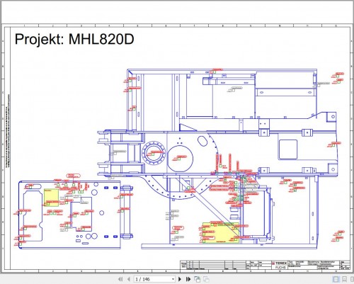 Terex Fuchs Material Handlers MHL820D 0016 Wiring Diagram 6790200139 DE (1)