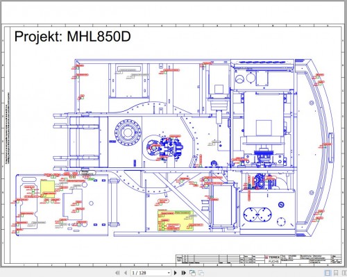 Terex Fuchs Material Handlers MHL850D 0013 Wiring Diagram 6790200210 DE (1)