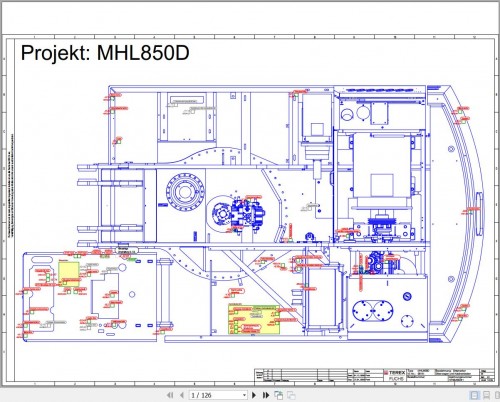 Terex Fuchs Material Handlers MHL850D 0016 Wiring Diagram 6790200281 DE (1)