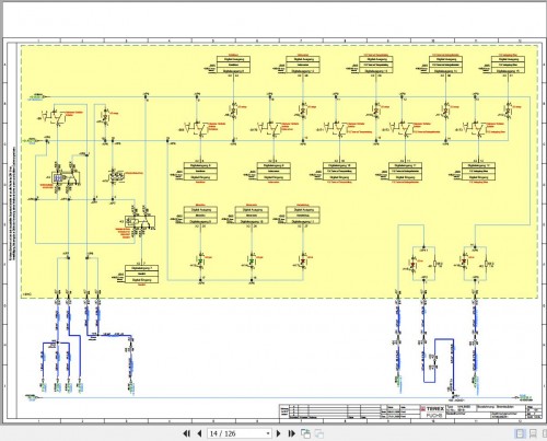 Terex Fuchs Material Handlers MHL850D 0016 Wiring Diagram 6790200281 DE (2)