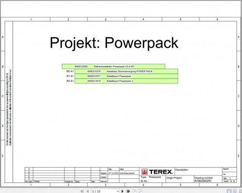 Terex Fuchs Material Handlers Powerpack 42.4 KW Wiring Diagram 6790200252 DE (1)