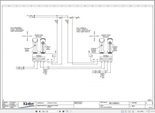 Terex Fuchs Material Handlers RHL860 Wiring Diagram 30113604 1 DE (3)
