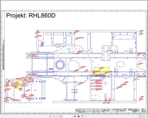 Terex Fuchs Material Handlers RHL860D 0016 Wiring Diagram 6790200124 DE (1)