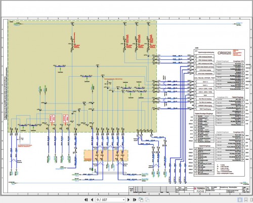 Terex Fuchs Material Handlers RHL860D 0016 Wiring Diagram 6790200124 DE (2)