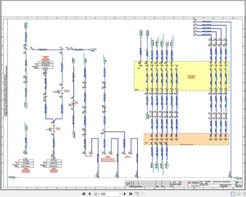 Terex Fuchs Material Handlers SHL860D 0022 Wiring Diagram 6790200270 DE (2)