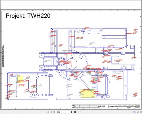Terex Fuchs Material Handlers TWH220 1718 Wiring Diagram 6790200334 DE (1)