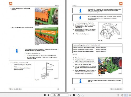 Amazone Seed Drill AD 2500 Special to AD 4000 Super Operating Manual 1