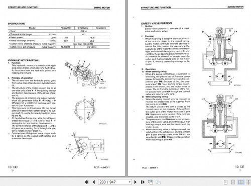 Komatsu Hydraulic Excavator PC27MRX 1 To PC45MRX 1 Shop Manual 1