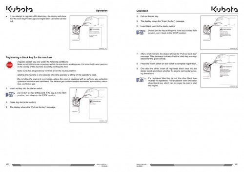 Kubota Excavator U50 5 Operating Instructions W9272 8135 1 (2)