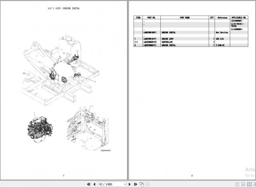 Kobelco Excavator SK260LC 10 Parts Manual S3LQT0001ZE08 (2)