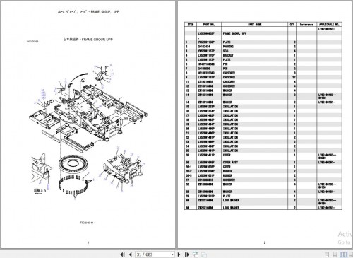 Kobelco Excavator SK850LC Parts Manual S3LY00007ZC09 (2)
