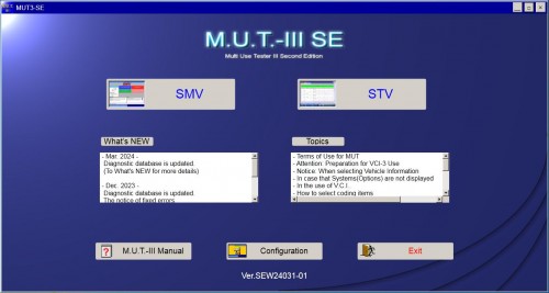 Mitsubishi MUT III 03.2024 Diagnostic Software 1