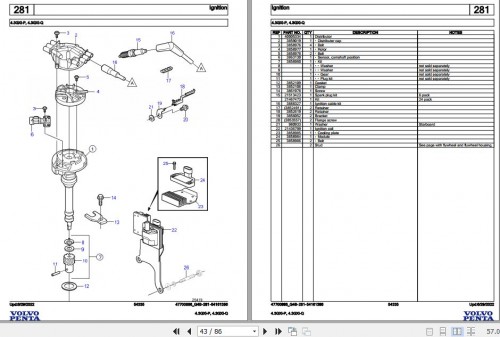 Volvo Penta Marine Gasoline Engines 4.3GXi P 4.3GXi Q Parts Catalog 1