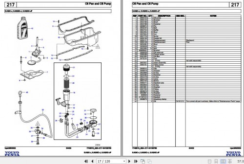 Volvo Penta Marine Gasoline Engines 5.0GiC J 5.0GXiC J 5.0GXiC JF Parts Catalog 1