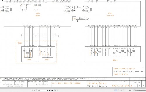 ZF Rail Drive Control System Circuit Diagram EN DE