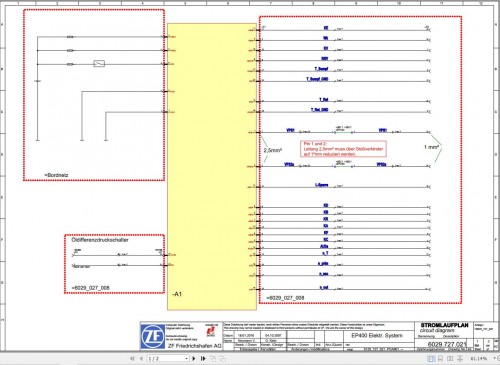 ZF Transmission ErgoPower L II Diagrams and Operating Instructions DE 2