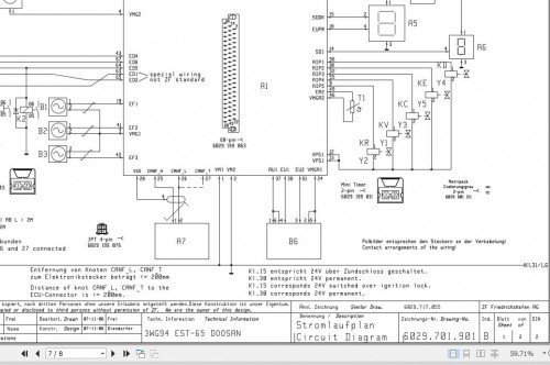 ZF Transmission Module EST 65 Electrical Diagram 1