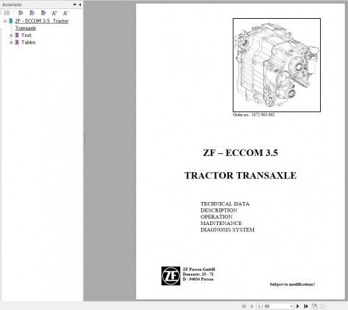 ZF Vehicle Control Unit Diagram and Instruction Manual EN DE 1