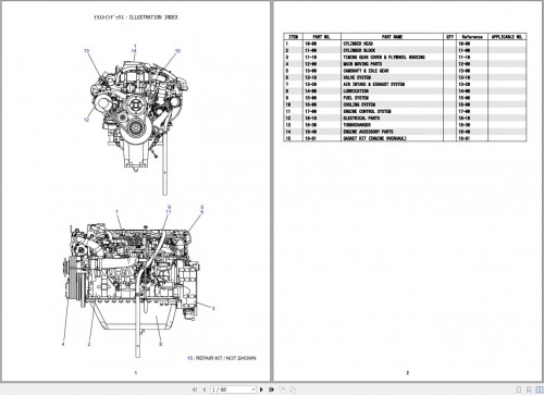 Kobelco 7090G Hino Engine J08EUV KSFD Parts Catalog (1)