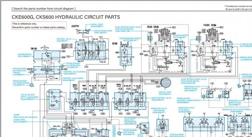 Kobelco Crawler Crane CKS600 Electric Hydraulic Circuit Diagram (1)