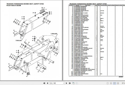 Tadano Cargo Crane TM ZE250 Parts Catalog (2)