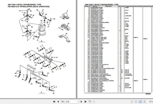 Tadano Crane AW 125S 1 80102 3 Boom Wheel Type Parts Catalog (2)