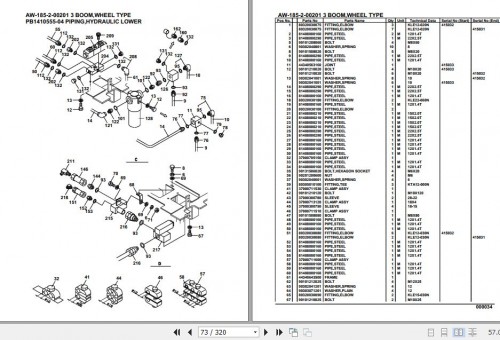 Tadano Crane AW 185 2 00201 3 Boom Wheel Type Parts Catalog (2)