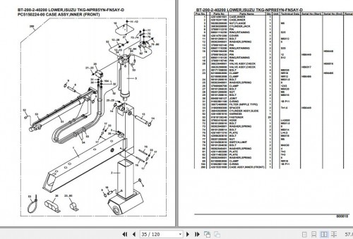 Tadano Crane BT 200 2 40200 Lower Isuzu TKG NPR85YN FN5AY D Parts Catalog (2)