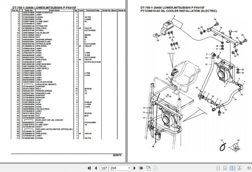 Tadano Crane DT 700 1 20400 Lower Mitsubishi P FK415F Parts Catalog (2)