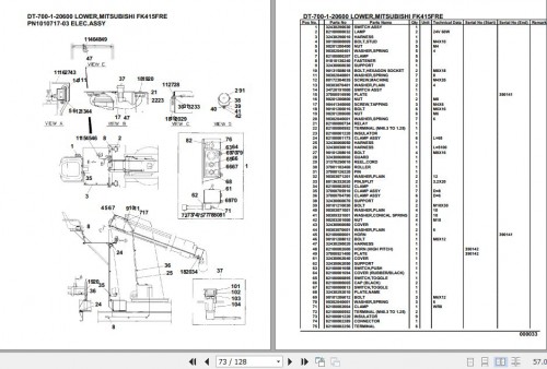 Tadano Crane DT 700 1 20600 Lower Mitsubishi FK415FRE Parts Catalog (2)