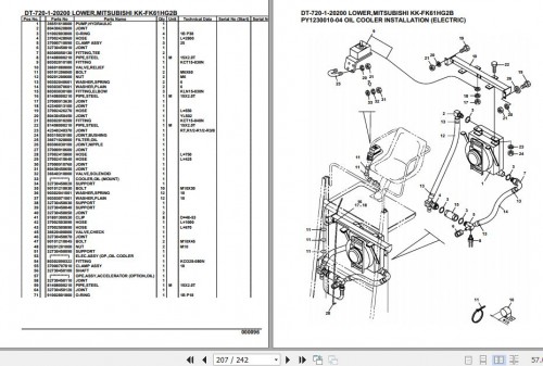 Tadano Crane DT 720 1 20200 Lower Mitsubishi KK FK61HG2B Parts Catalog (2)