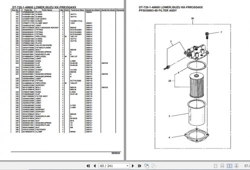 Tadano Crane DT 720 1 40600 Lower Isuzu KK FRR35G4XX Parts Catalog (2)