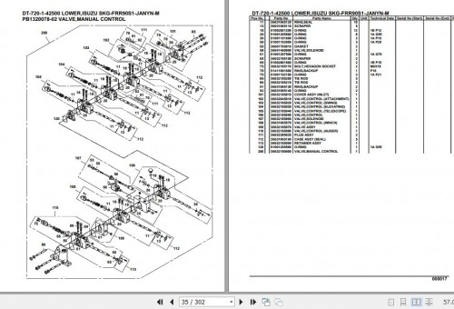 Tadano Crane DT 720 1 42500 Lower Isuzu SKG FRR90S1 JANYN M Parts Catalog (2)
