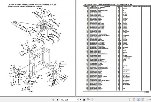 Tadano Crane LS 1800 1 40504 Upper Lower Isuzu KC NPS72LN 5LXY Parts Catalog (2)