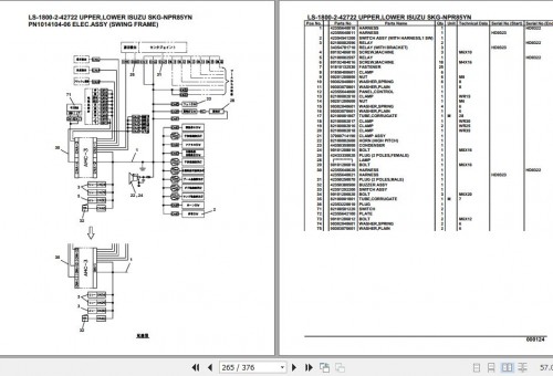 Tadano Crane LS 1800 2 42722 Upper Lower Isuzu SKG NPR85YN Parts Catalog (2)