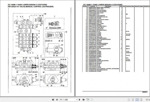 Tadano Hydraulic Wrecker OC 160M 1 10400 Lower Nissan U CD51OHND Parts Catalog (2)