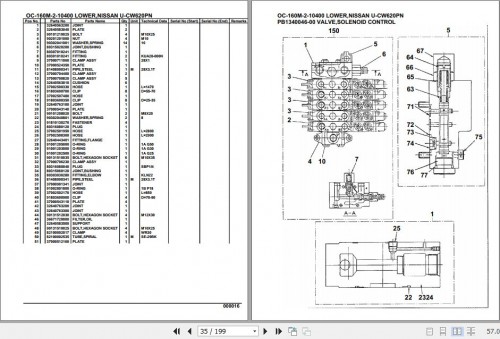 Tadano Hydraulic Wrecker OC 160M 2 10400 Lower Nissan U CW620PN Parts Catalog (2)