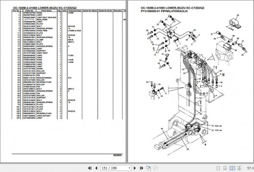 Tadano Hydraulic Wrecker OC 160M 2 41000 Lower Isuzu KC CYZ82Q2 Parts Catalog (2)