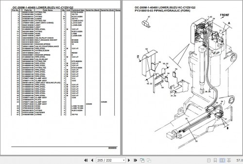 Tadano Hydraulic Wrecker OC 200M 1 40400 Lower Isuzu KC CYZ81Q2 Parts Catalog (2)