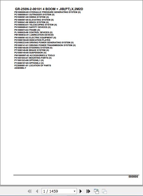 Tadano-Rough-Terrain-Crane-GR-250N-2-00101-4-Boom-Jib-PT-X-2M2D-Parts-Catalog-1.jpg