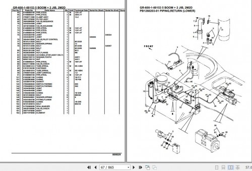 Tadano Rough Terrain Crane GR 600 1 00153 5 Boom 2 Jib 2M2D Parts Catalog (2)