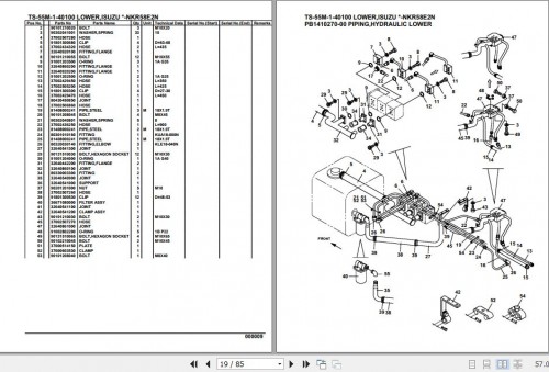 Tadano Telescopic Truck Crane TS 55M 1 40100 Lower Isuzu NKR58E2N Parts Catalog (2)